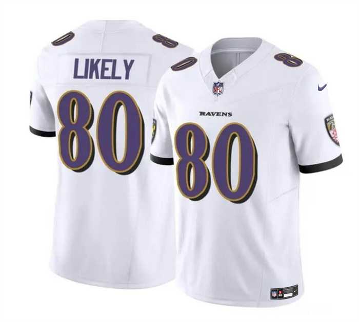 Men & Women & Youth Baltimore Ravens #80 Isaiah Likely White 2023 F.U.S.E. Vapor Limited Stitched Jersey,We sell and wholesale Men & Women & Youth Baltimore Ravens #80 Isaiah Likely White 2023 F.U.S.E. Vapor Limited Stitched Jersey on line form chian!